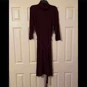 Worthington Dress Sangria Turow neck XL